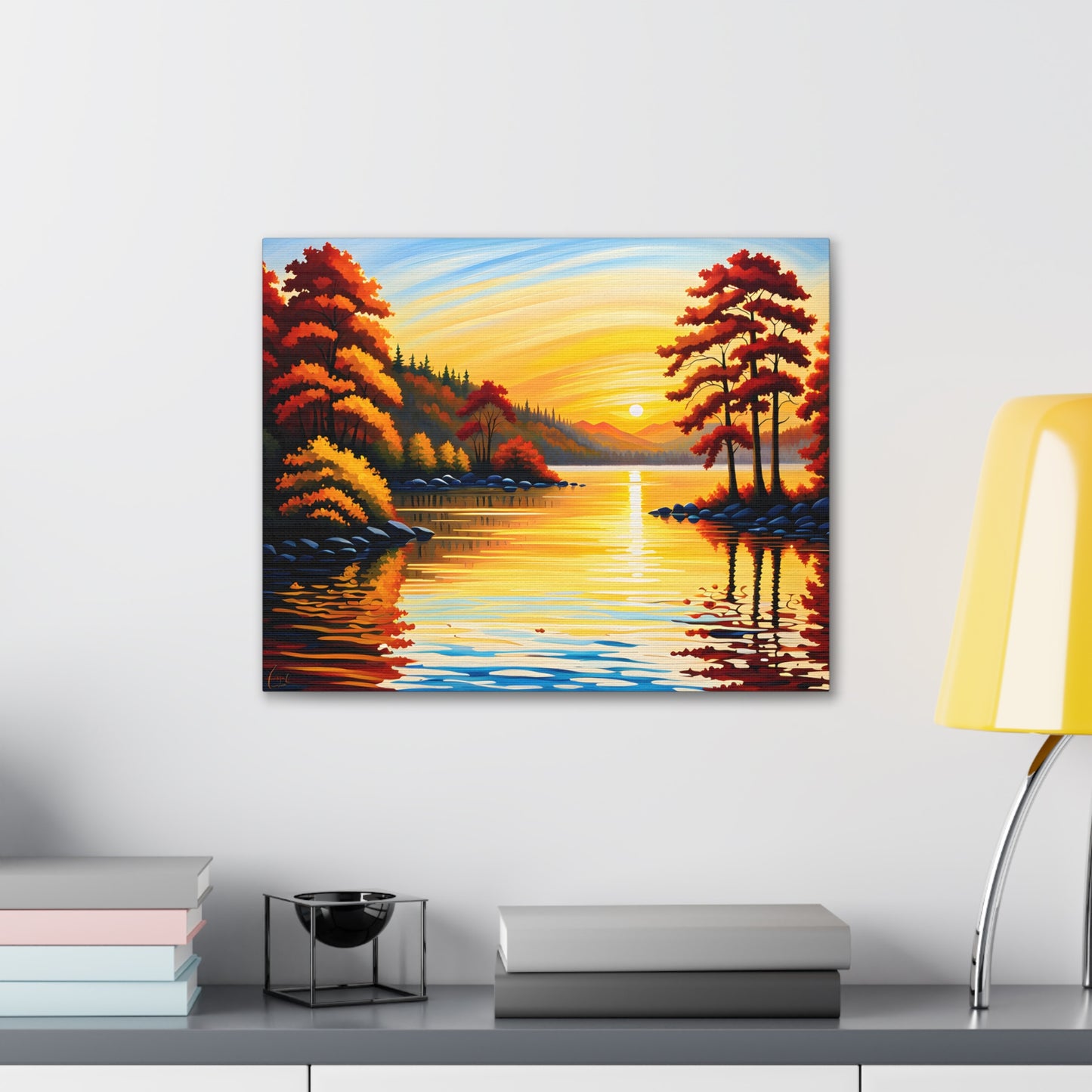 Coastal Dawn: Classic Oil Painting Wall Décor