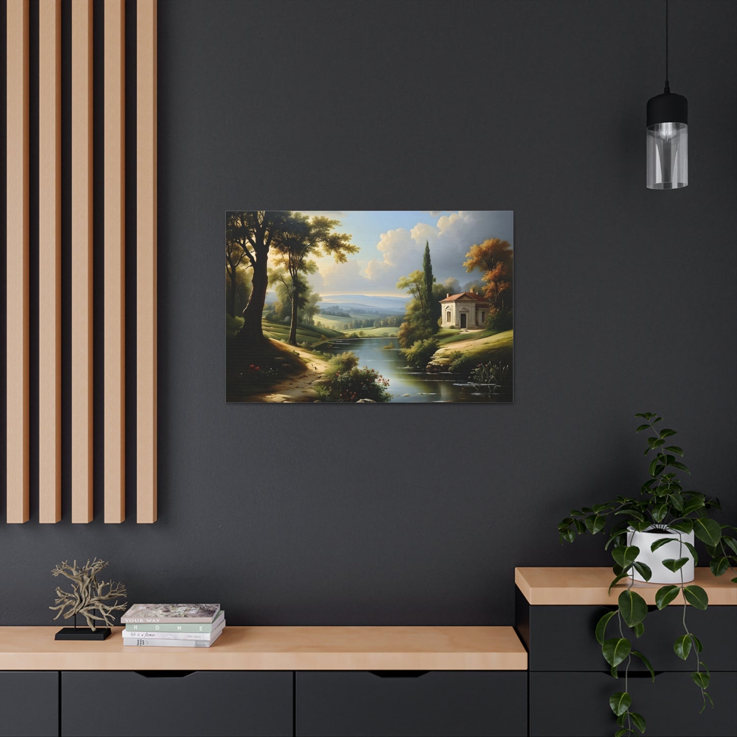 Prairie Solitude: Classic Oil Painting Wall Décor