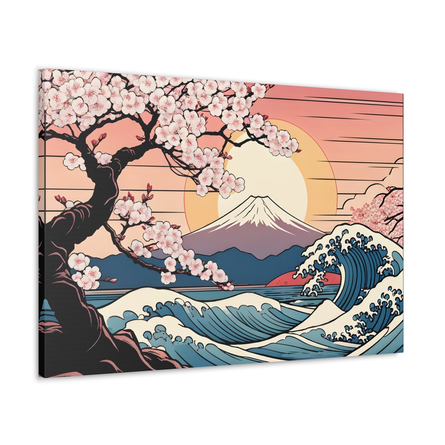 Cherry Blossom Symphony: Ukiyo-e Wall Décor