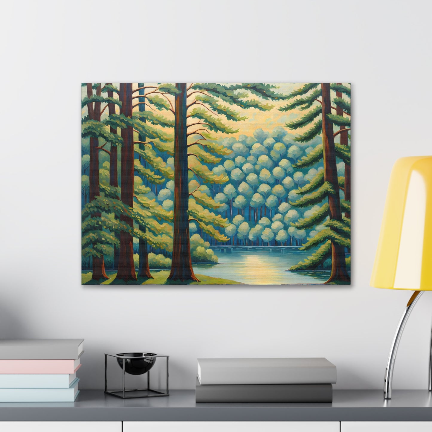 Lush Landscape: Classic Oil Painting Wall Décor