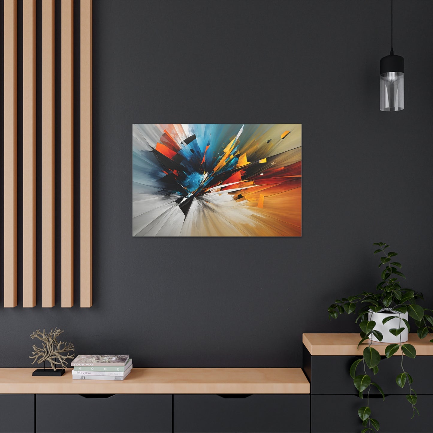 Reflected Rhythms: Abstract Wall Décor