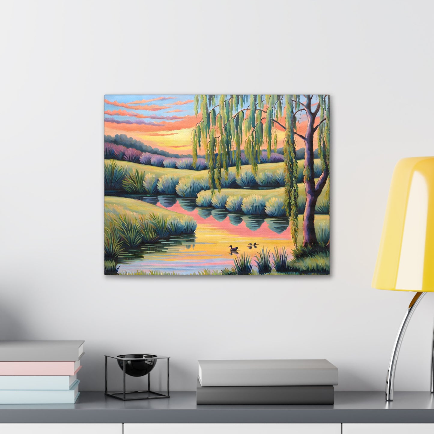 Tranquil Horizon: Classic Oil Painting Wall Décor