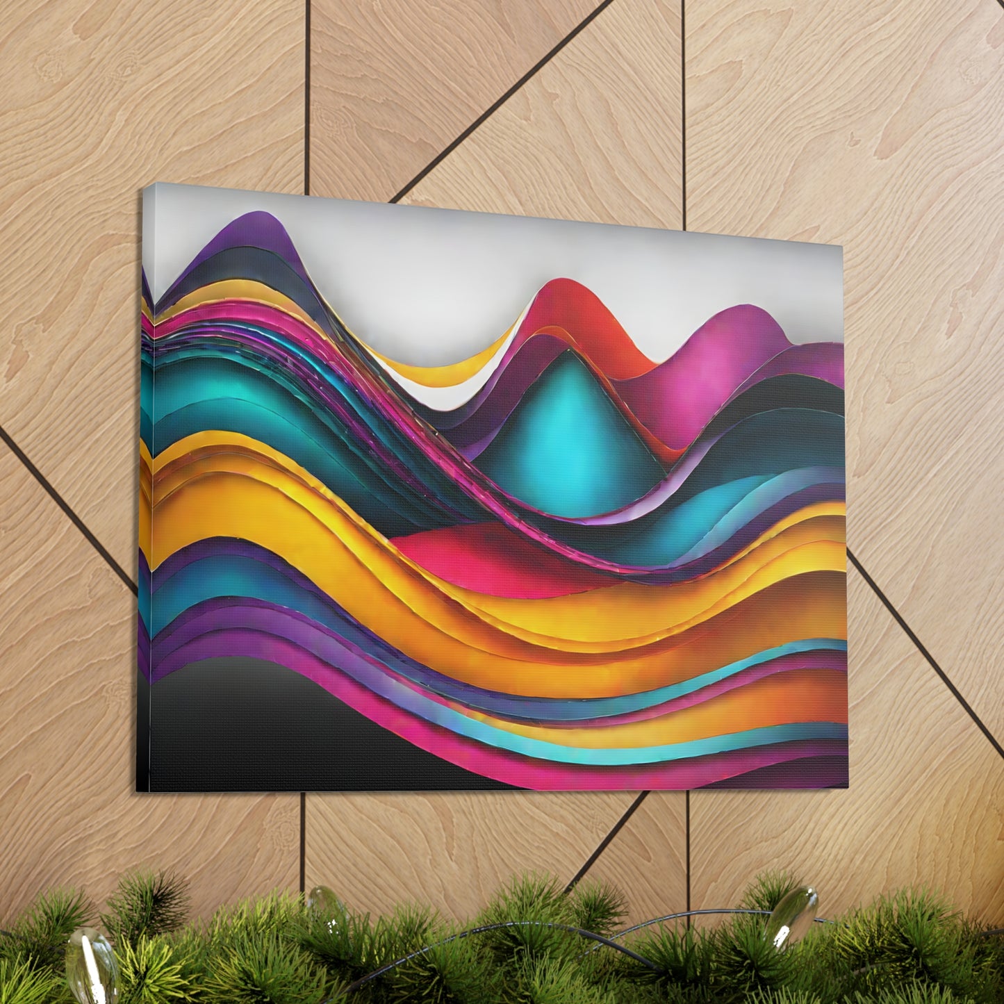 Luminescent Reflections: Abstract Wall Décor