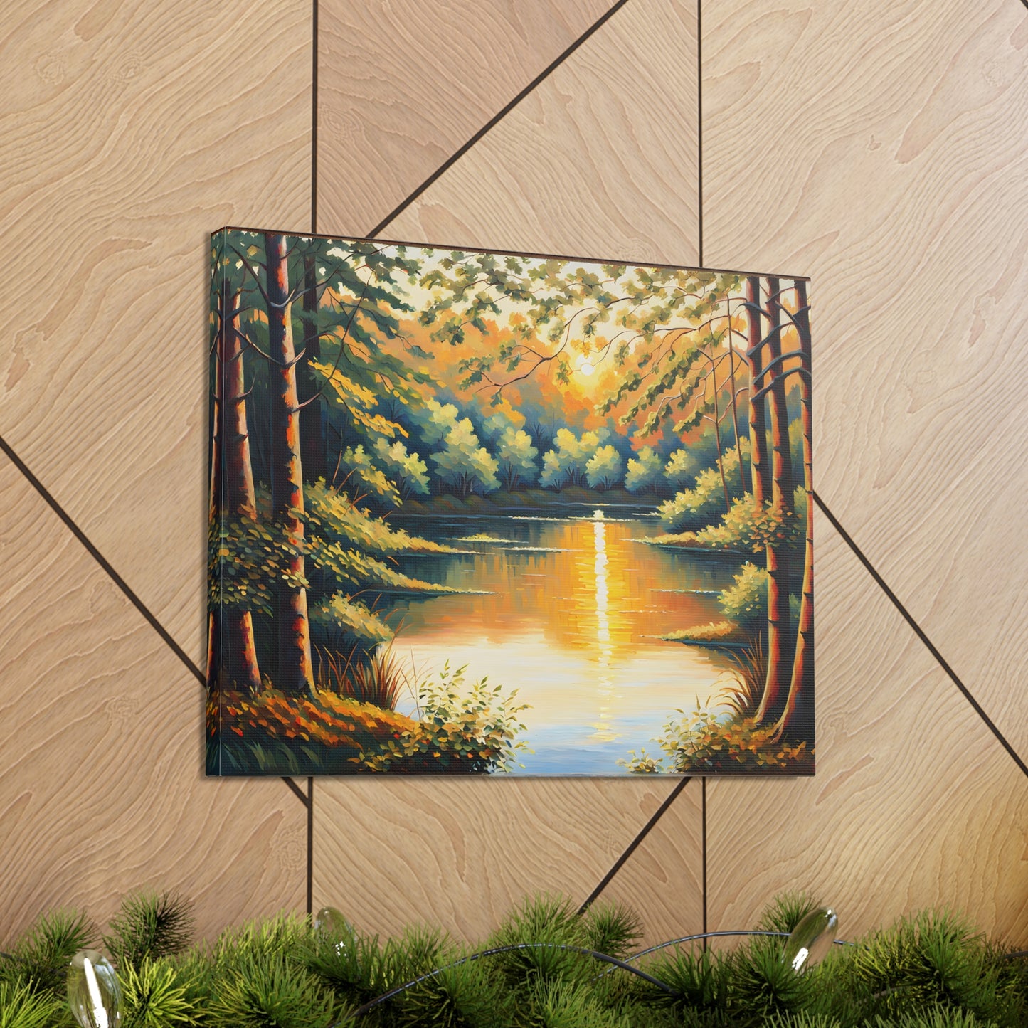 Golden Woods: Classic Oil Painting Wall Décor