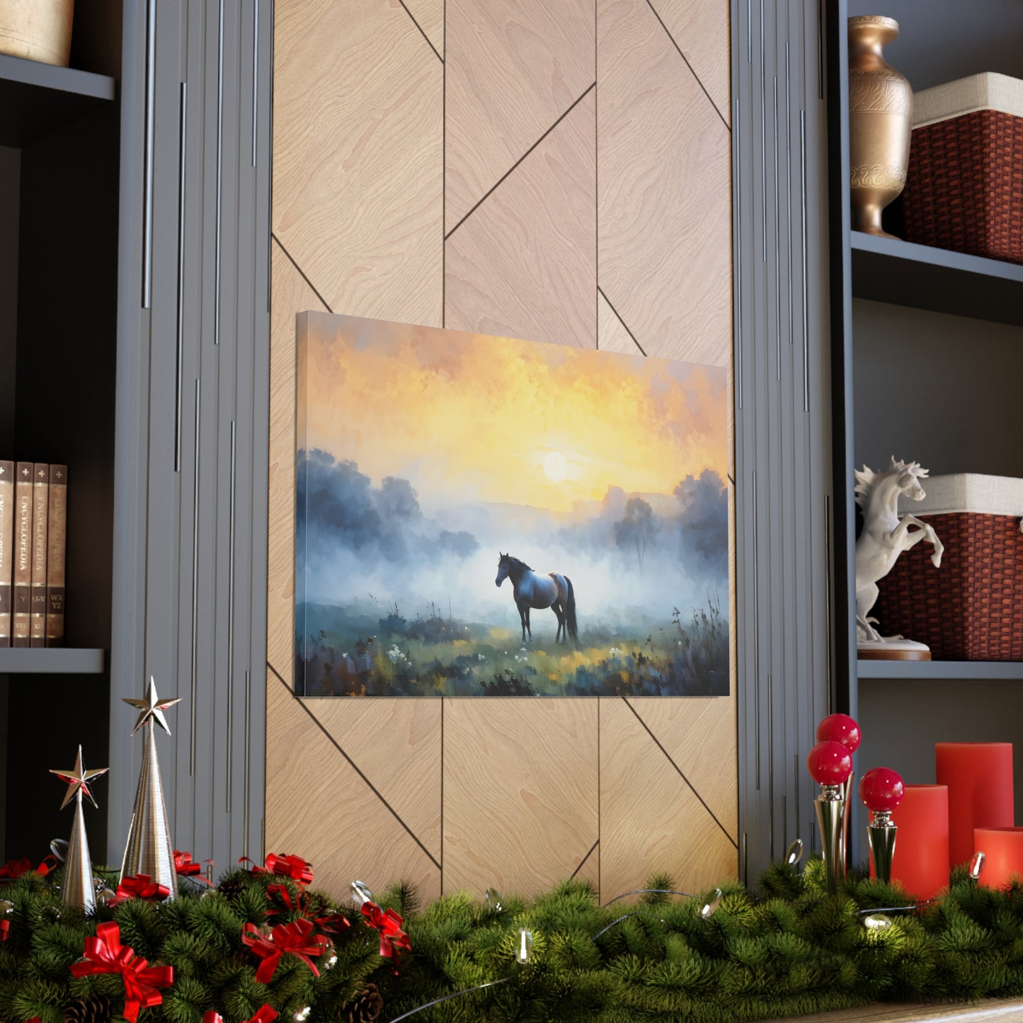 Tranquil Meadows: Classic Oil Painting Wall Décor