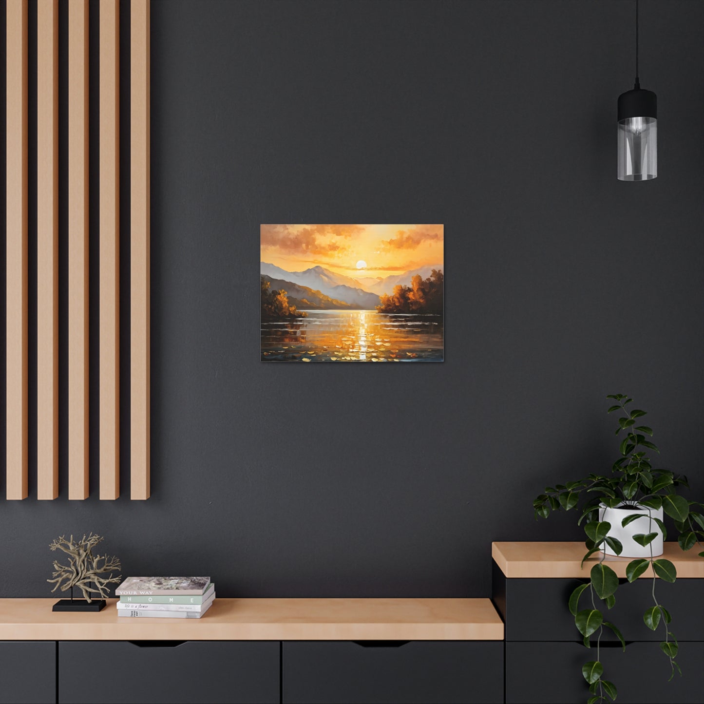 Mountain Glade: Classic Oil Painting Wall Décor