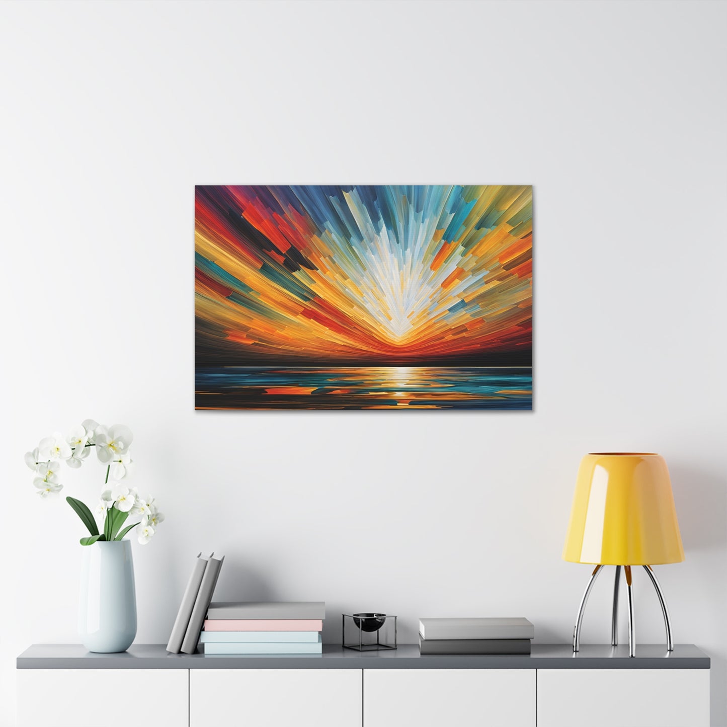 Solar Stream: Abstract Wall Décor