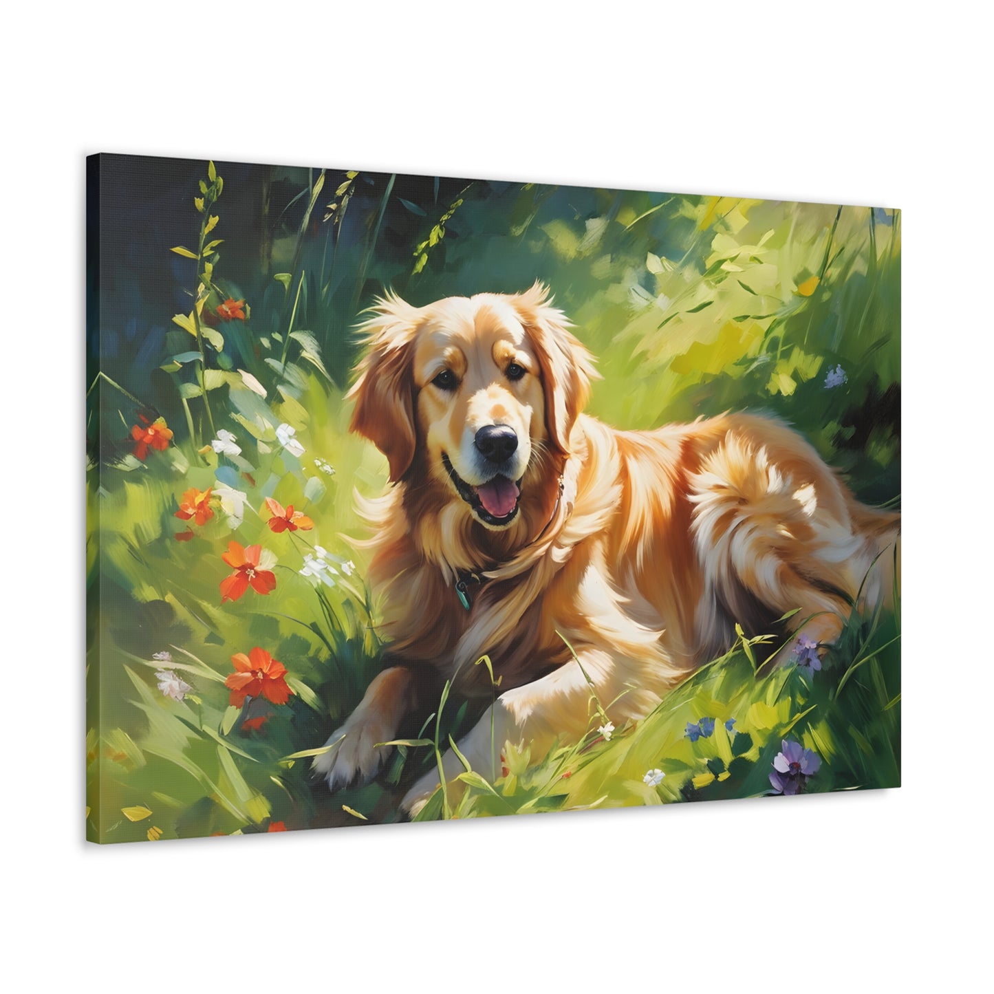 Golden Bluff: Classic Oil Painting Wall Décor