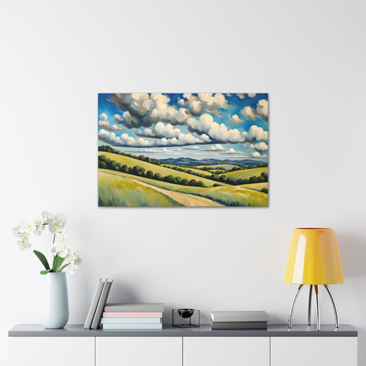 Meadow Bloom: Classic Oil Painting Wall Décor