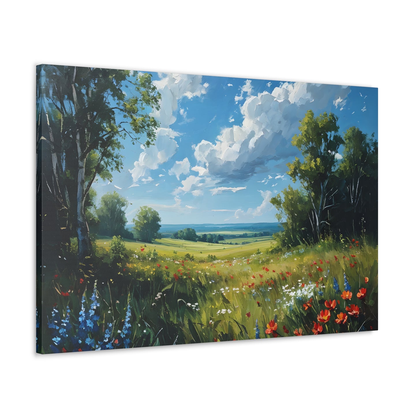 Celestial Skies: Classic Oil Painting Wall Décor