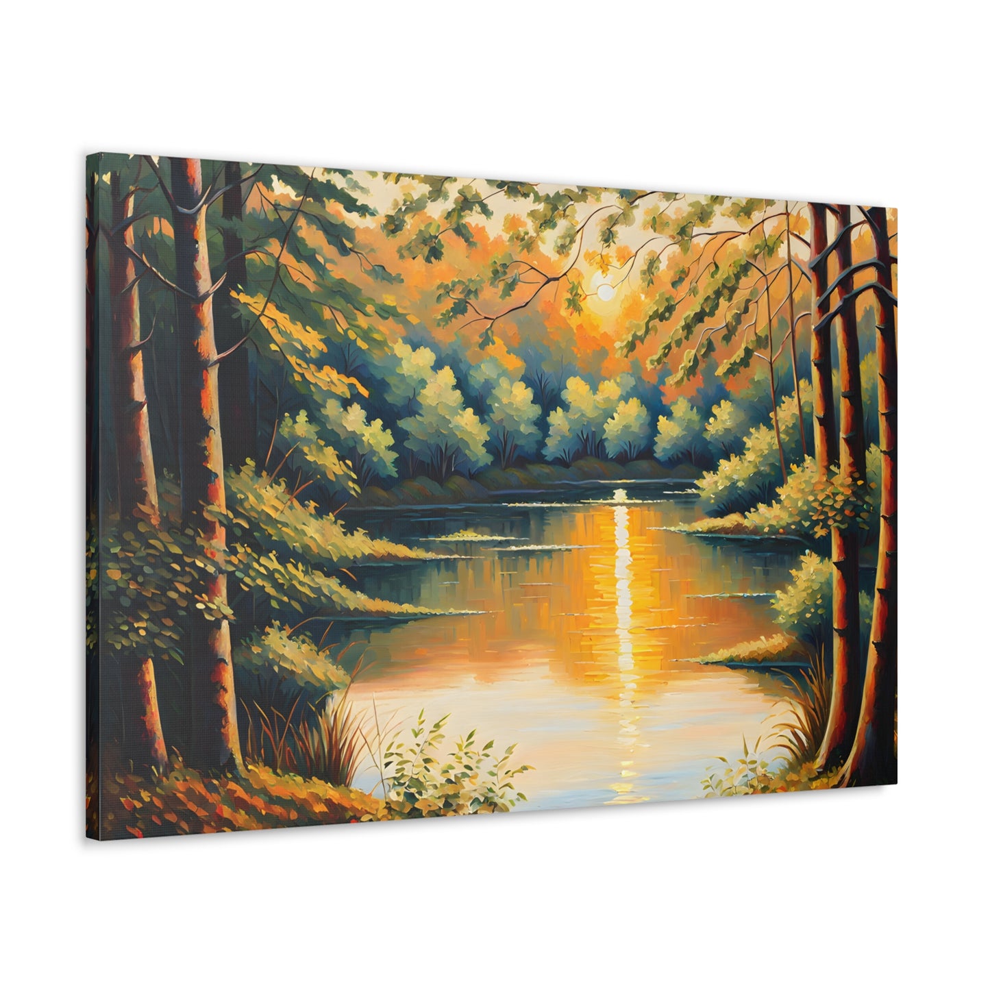 Golden Woods: Classic Oil Painting Wall Décor