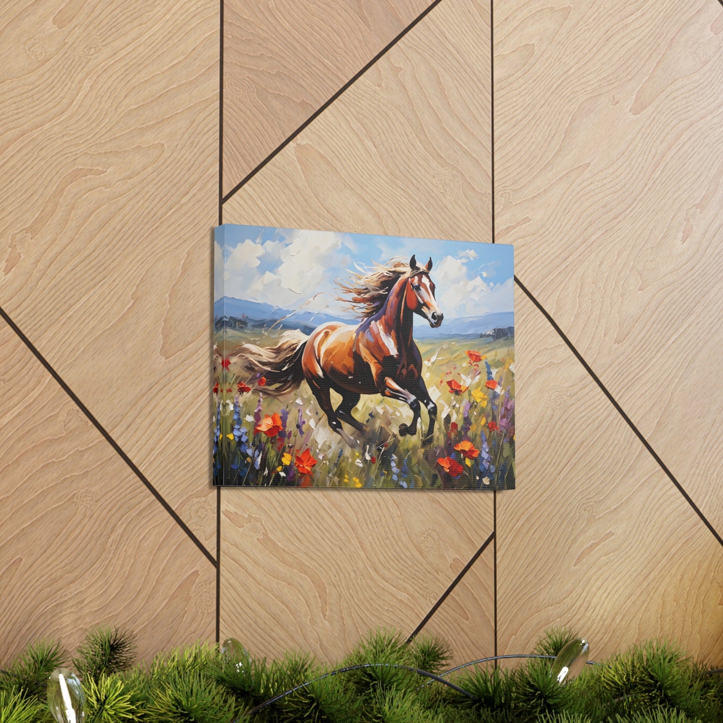 Field of Wild Flowers: Classic Oil Painting Wall Décor