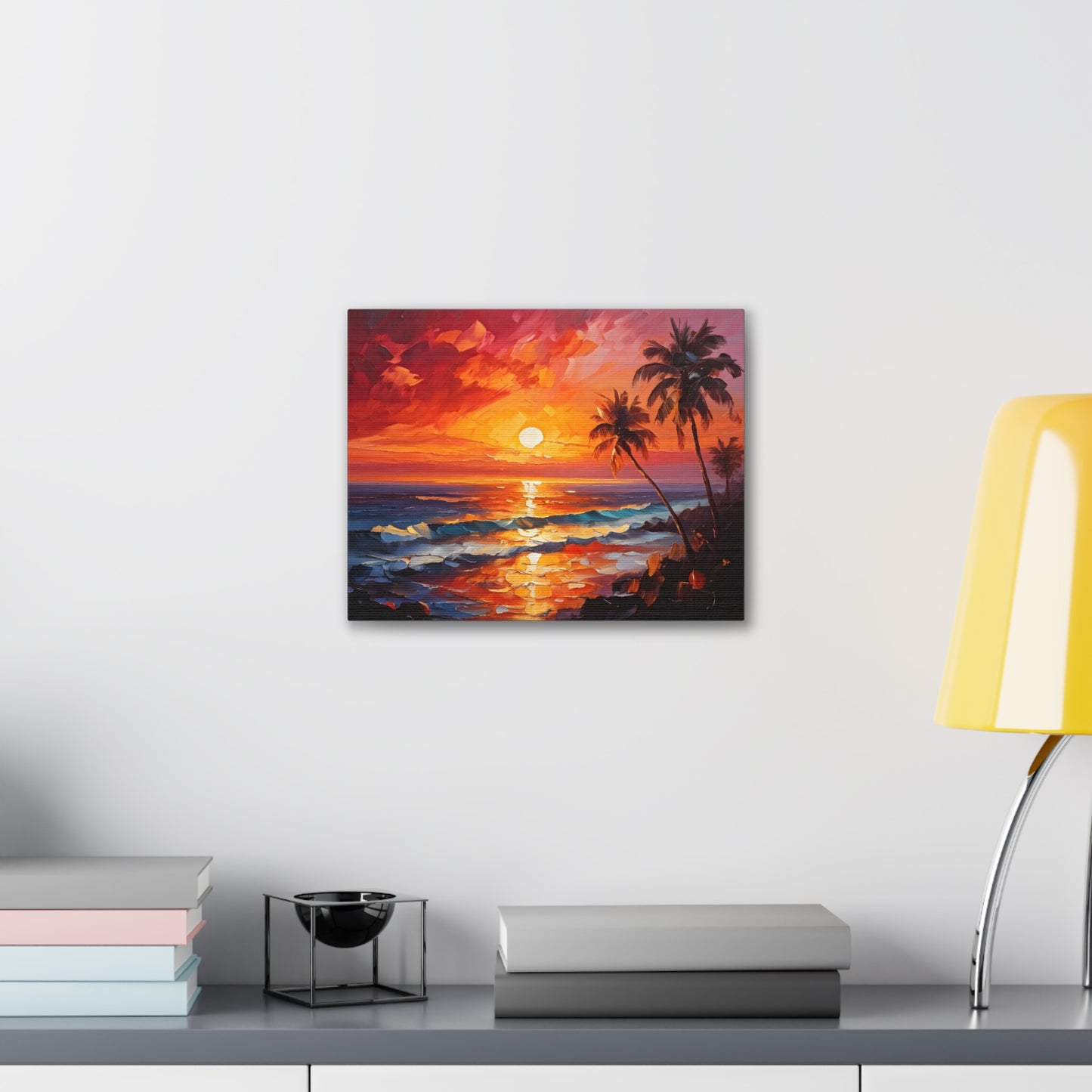 Ocean’s Edge: Classic Oil Painting Wall Décor