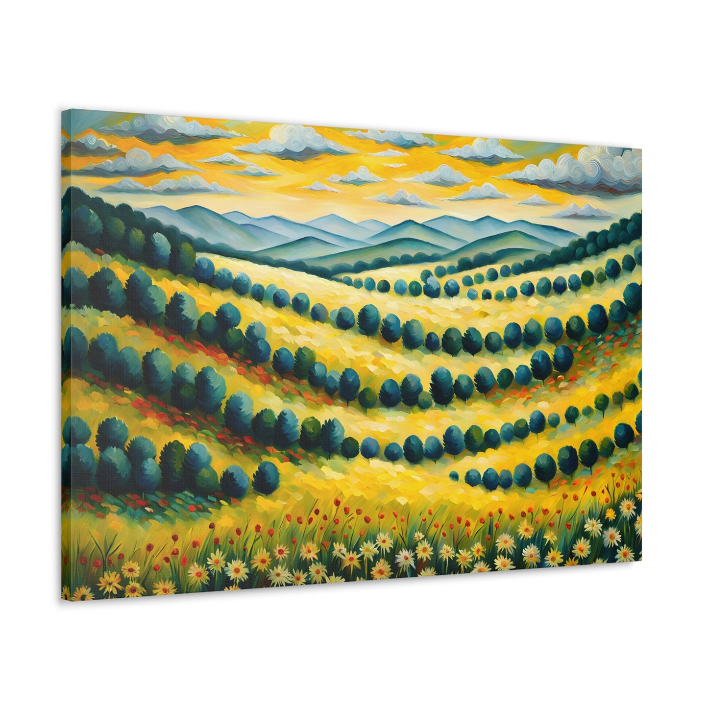 Peaceful Garden: Classic Oil Painting Wall Décor