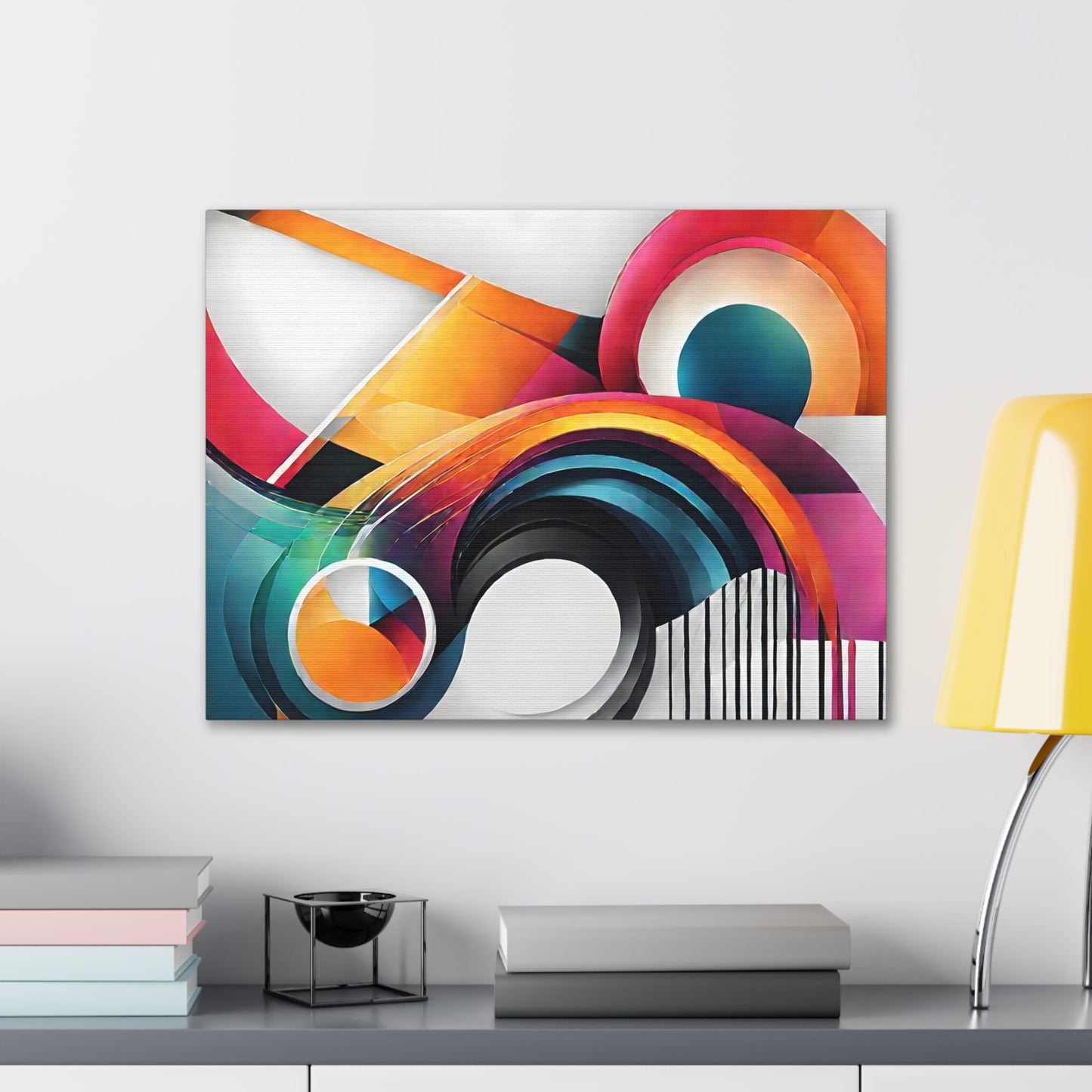 Sapphire Whirl: Abstract Wall Décor