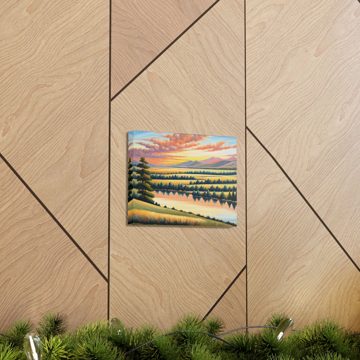 Quiet Canyon: Classic Oil Painting Wall Décor