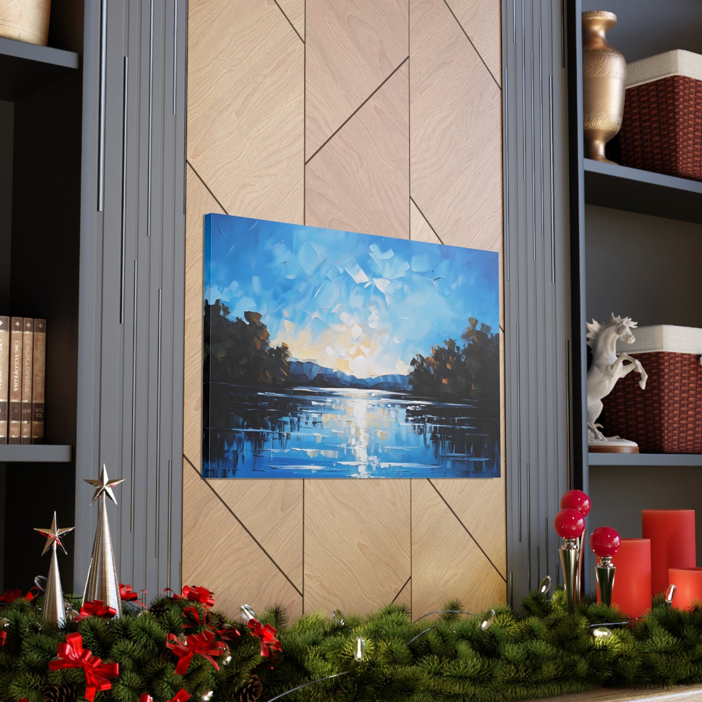 Tranquil Bay: Classic Oil Painting Wall Décor