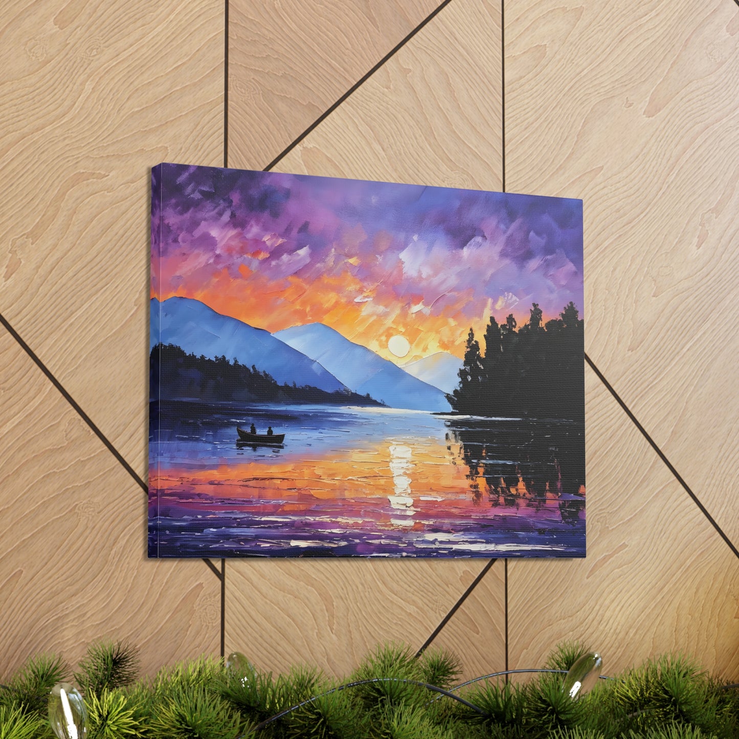 Wilderness Dawn: Classic Oil Painting Wall Décor