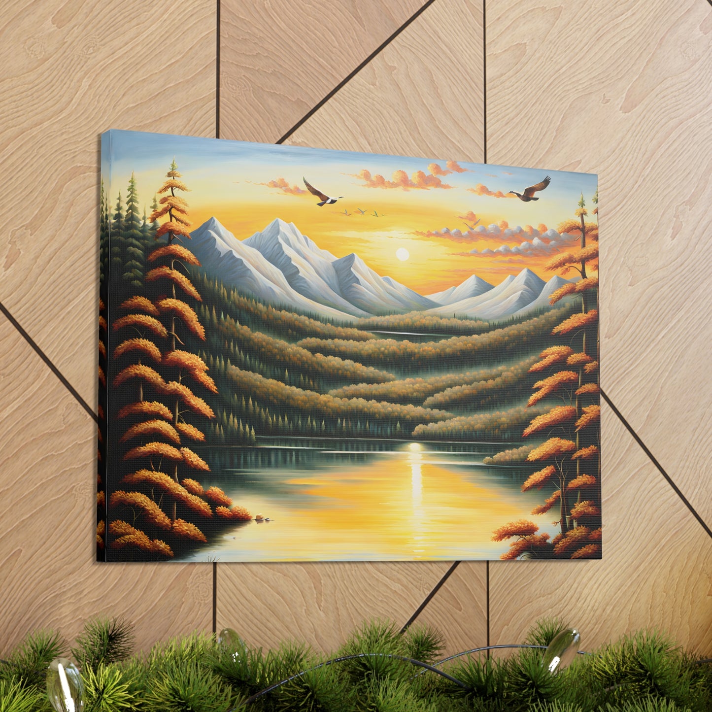 Sunburst Valley: Classic Oil Painting Wall Décor