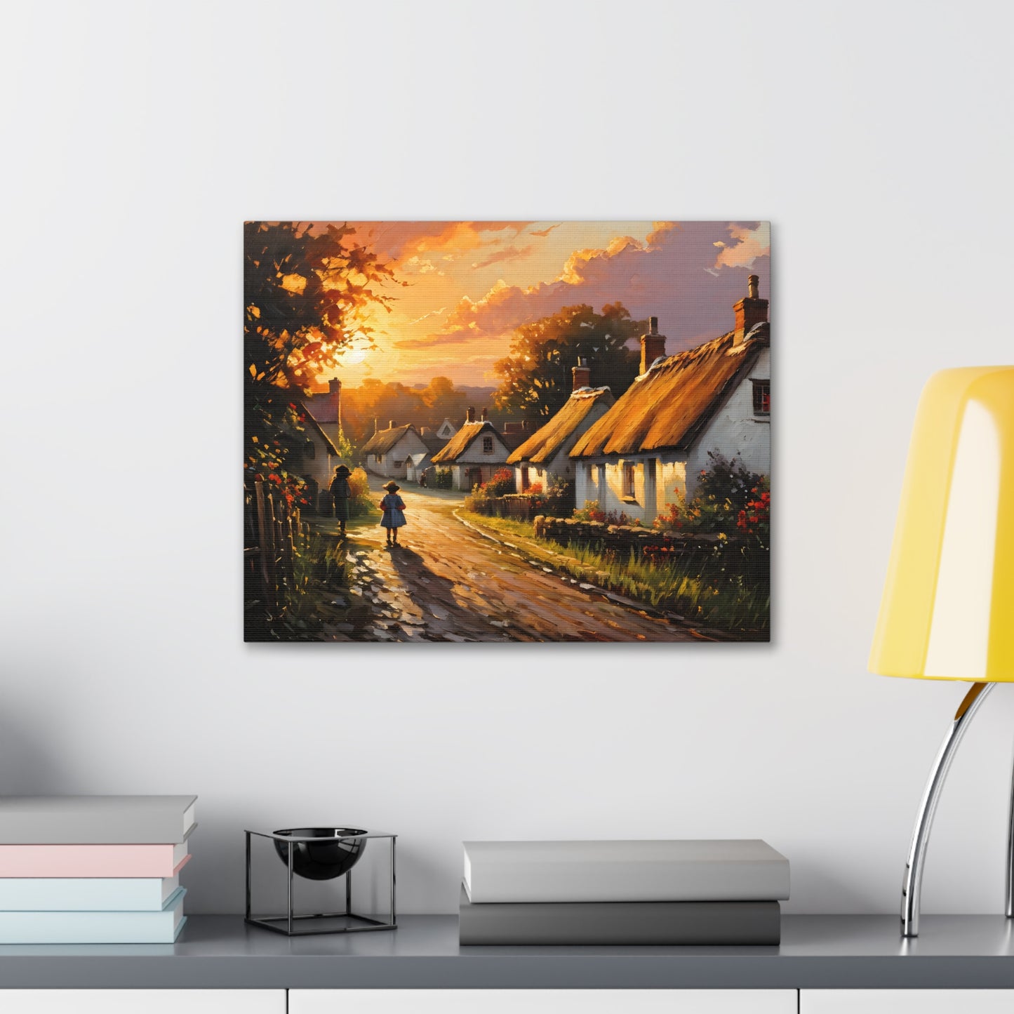 Celestial Skies: Classic Oil Painting Wall Décor