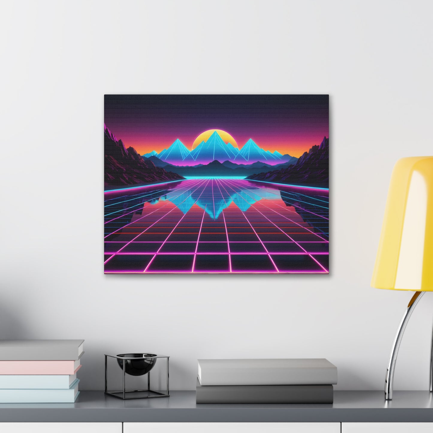 Skyline Dreams: Outrun Wall Décor