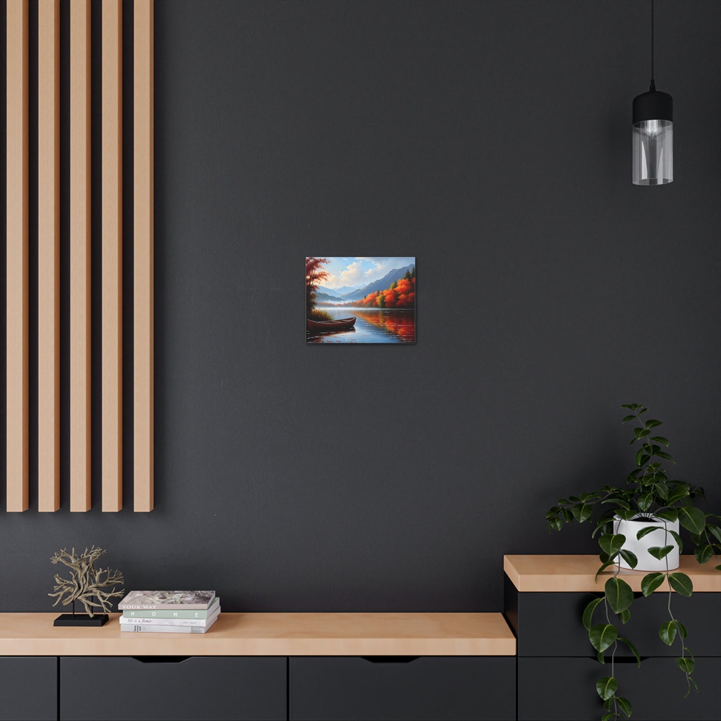 Harbor Reflections: Classic Oil Painting Wall Décor