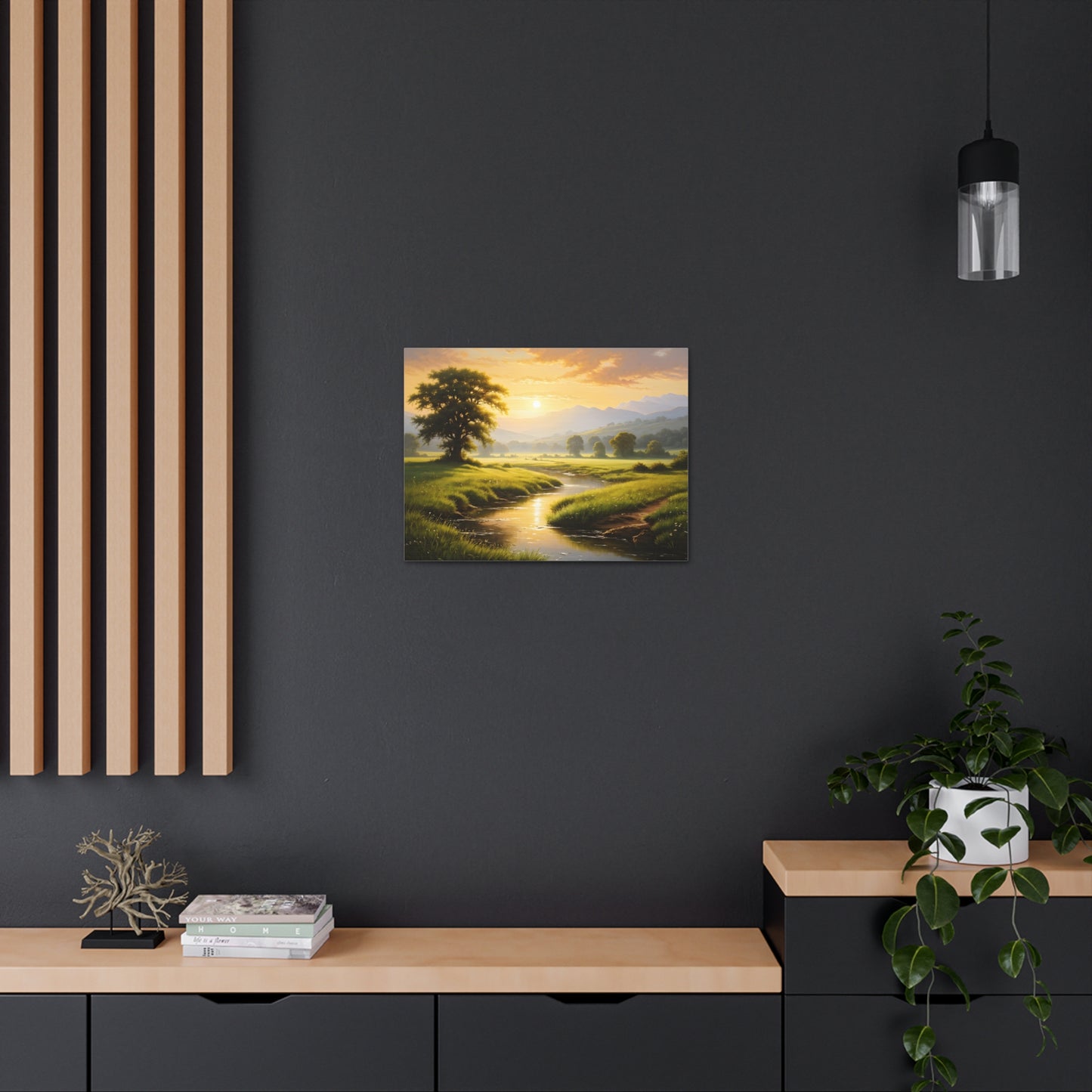 Golden Valley: Classic Oil Painting Wall Décor