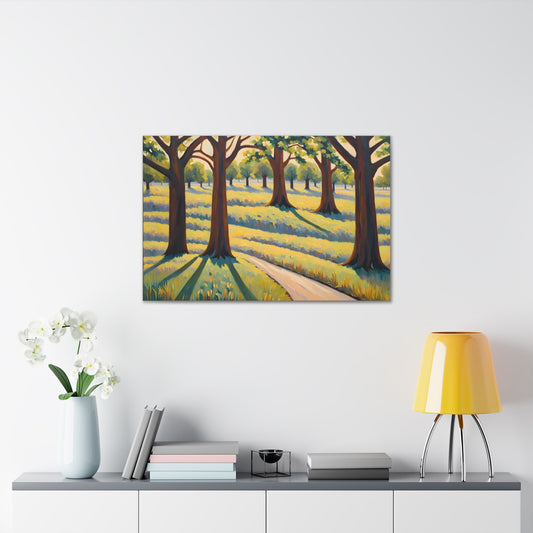 Tranquil Countryside: Classic Oil Painting Wall Décor