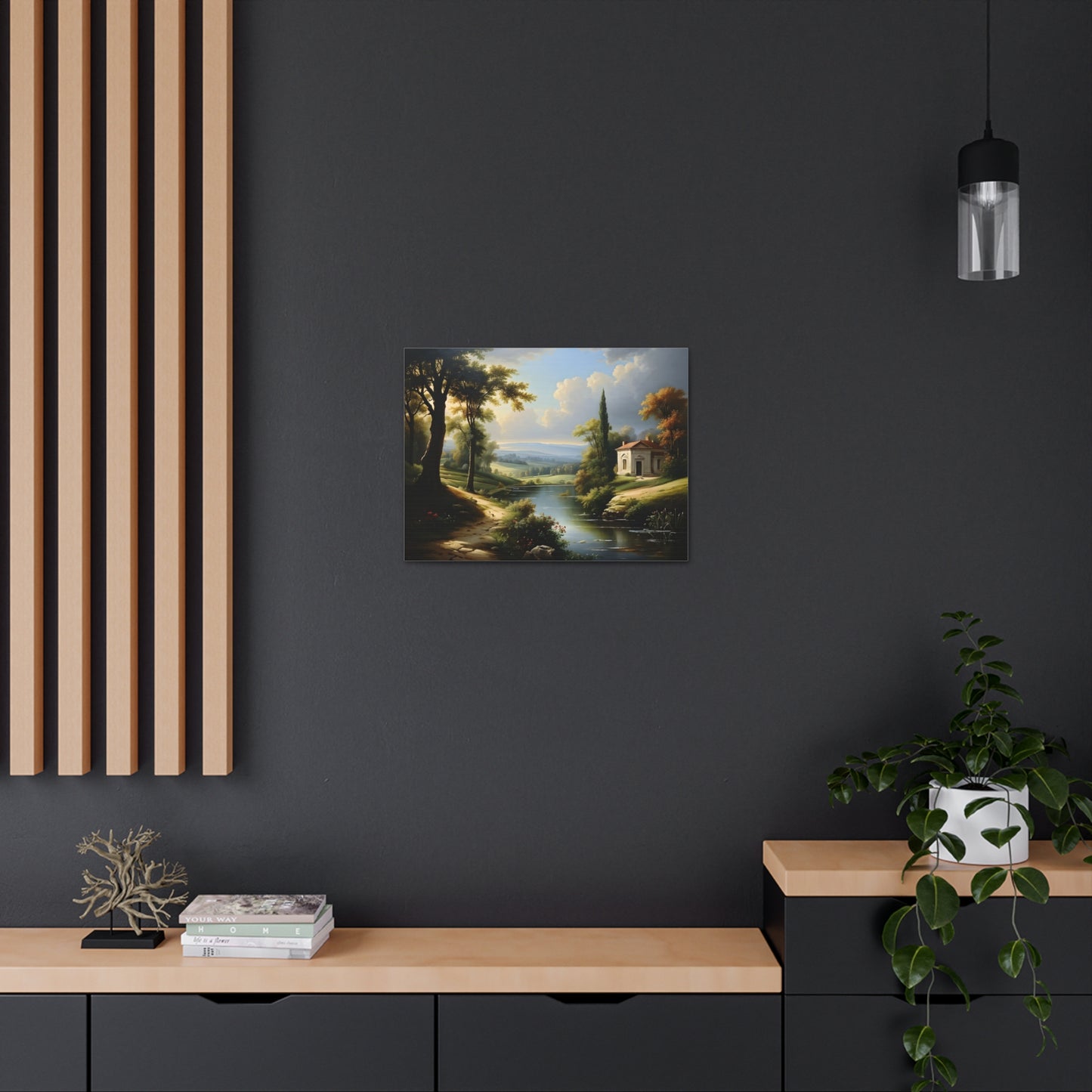 Prairie Solitude: Classic Oil Painting Wall Décor