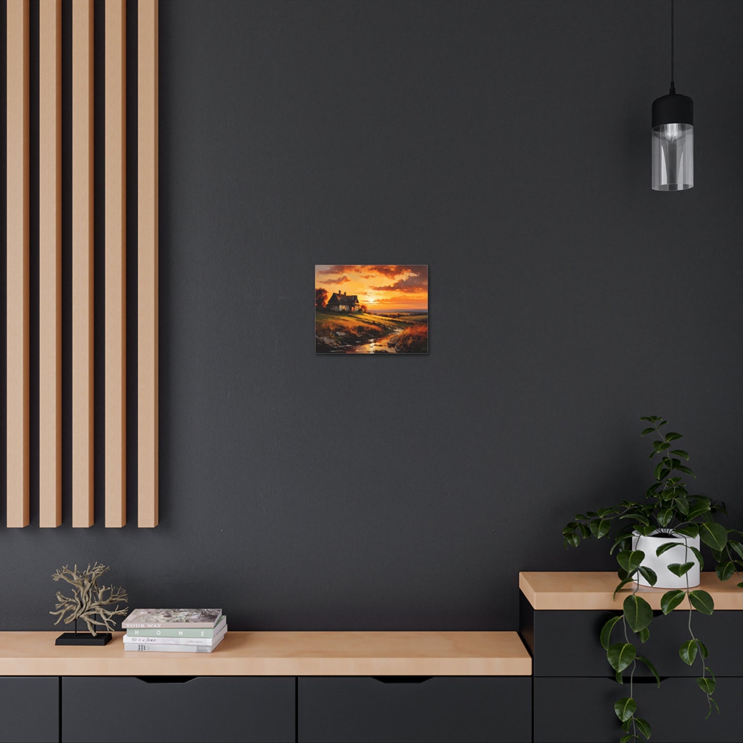 Quiet Path: Classic Oil Painting Wall Décor