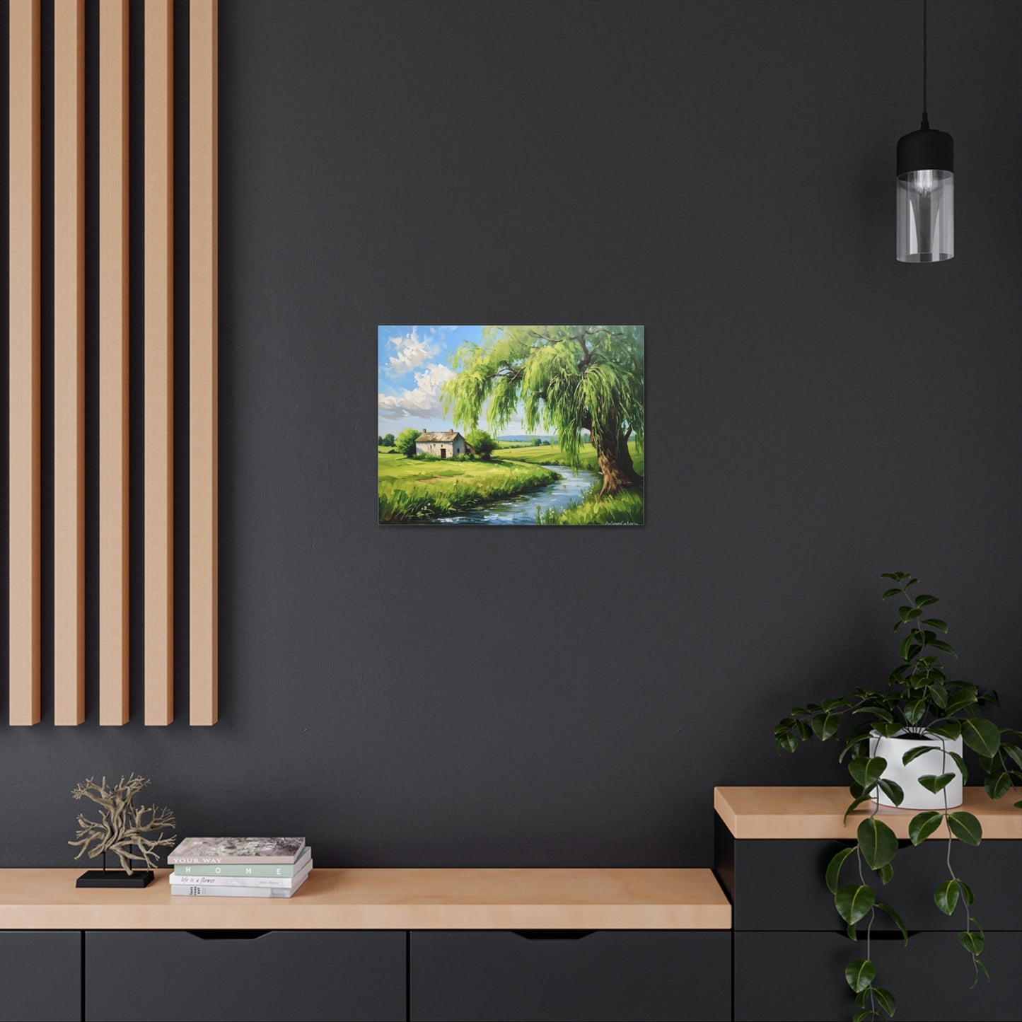 Peaceful Haven: Classic Oil Painting Wall Décor