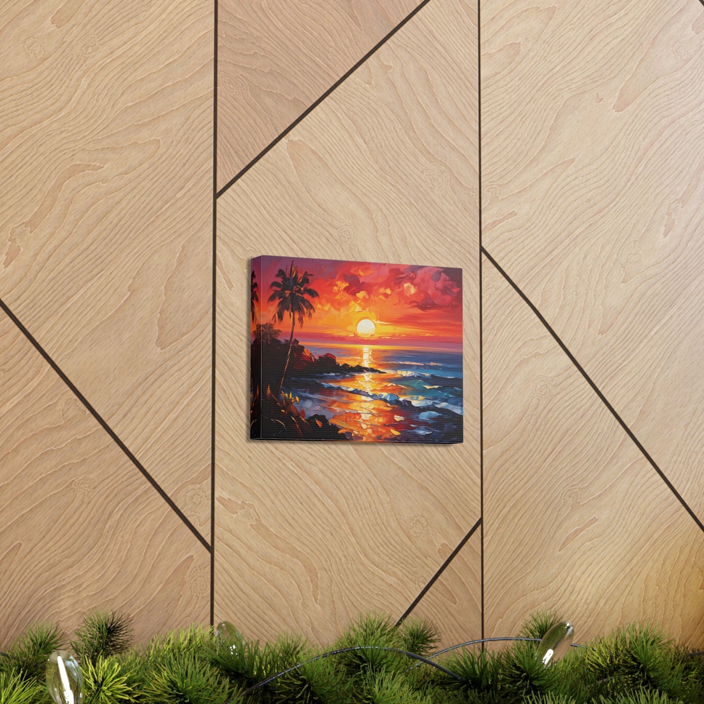 Coastal Vista: Classic Oil Painting Wall Décor