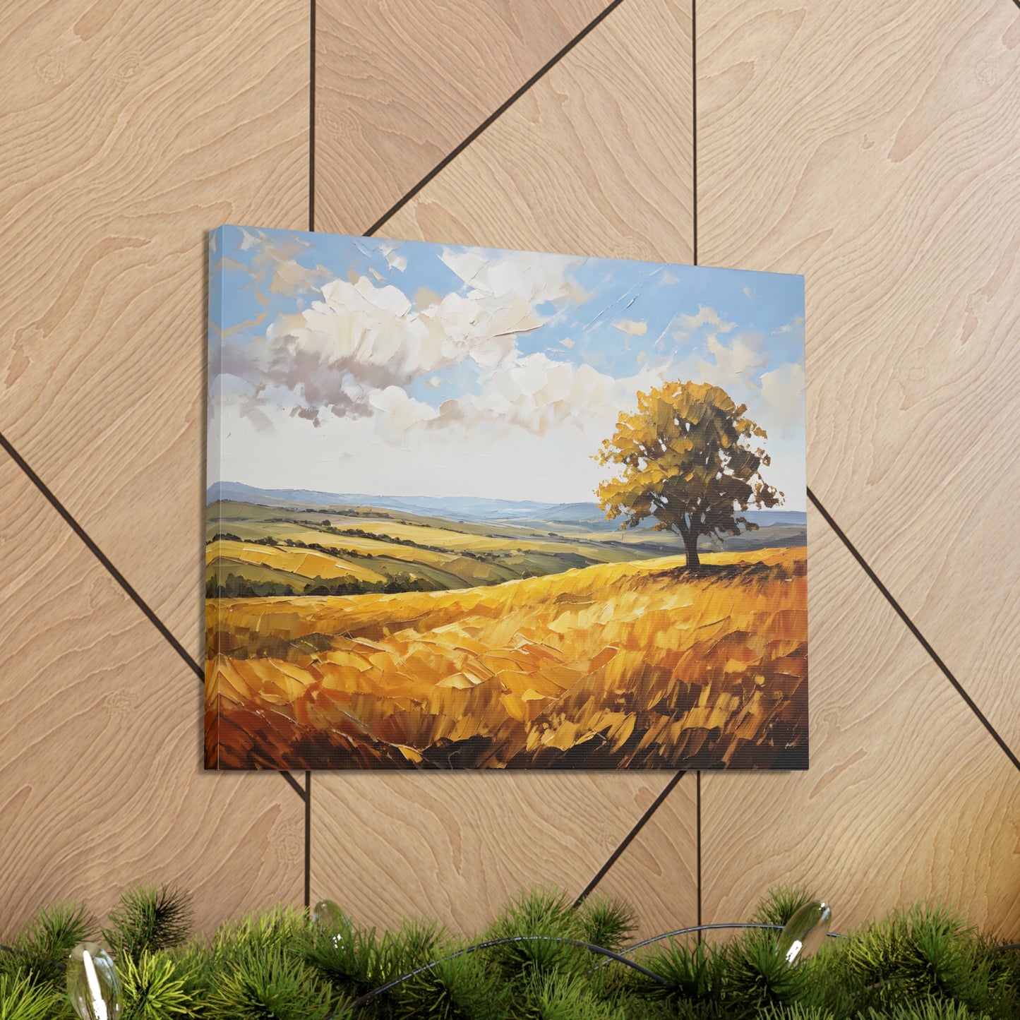 Windblown Meadows: Classic Oil Painting Wall Décor