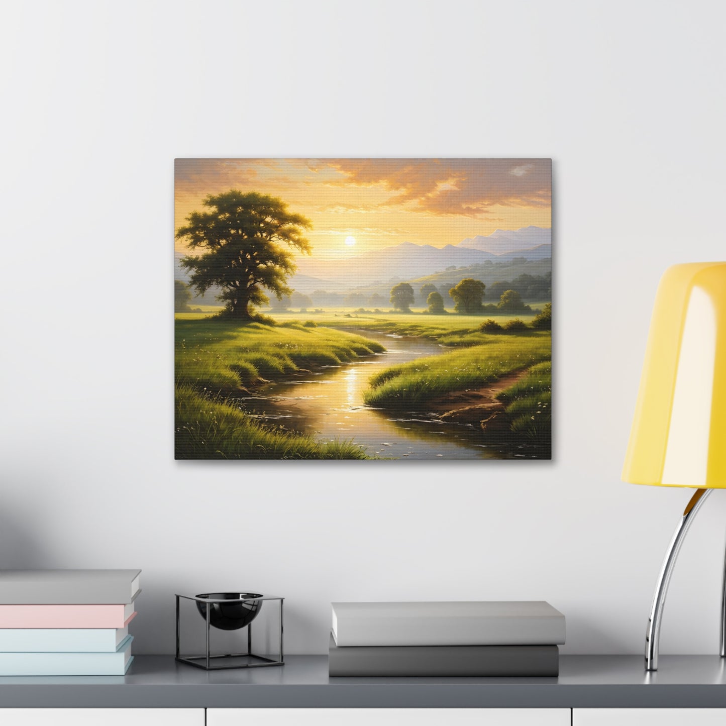 Golden Valley: Classic Oil Painting Wall Décor