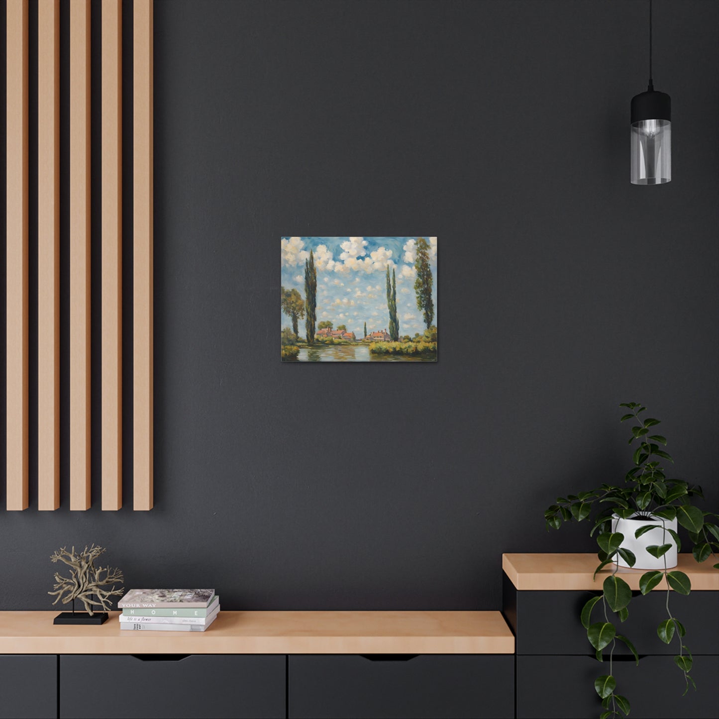 Classic Village View: Classic Oil Painting Wall Décor