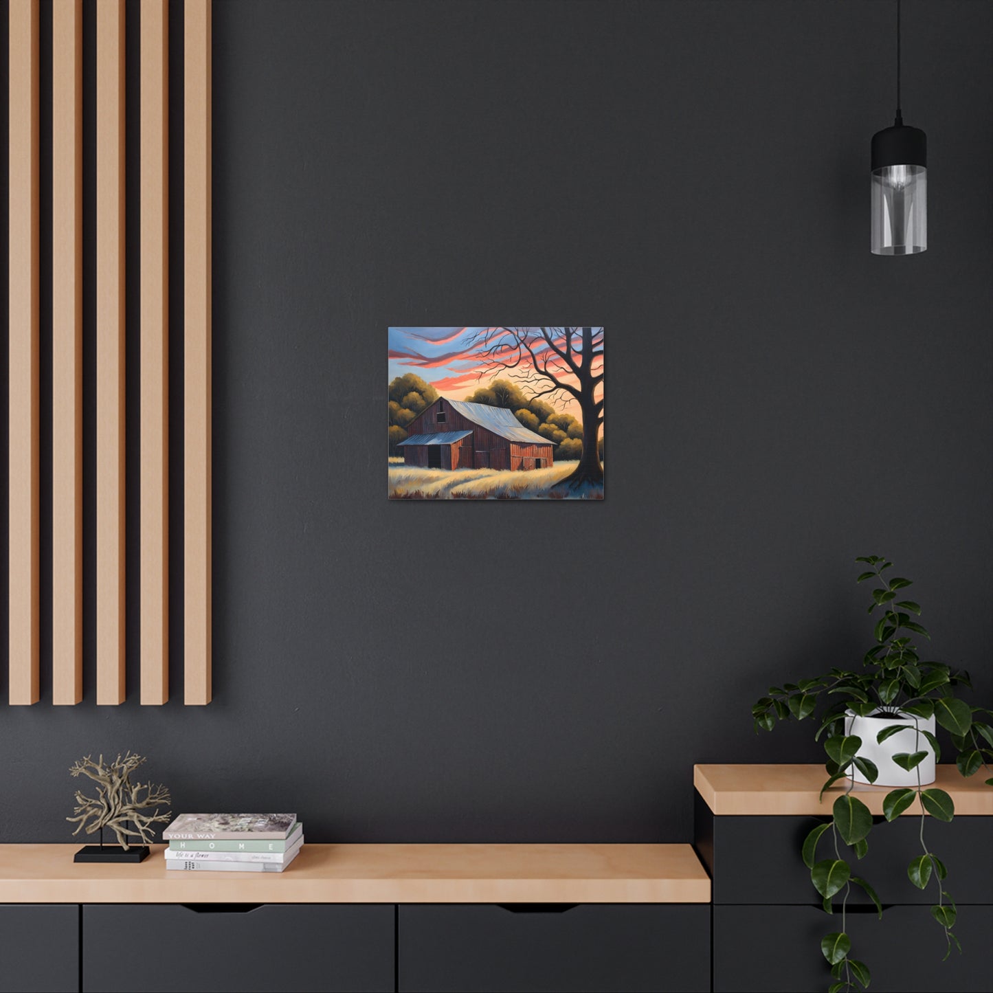 Rustic Wilderness: Classic Oil Painting Wall Décor