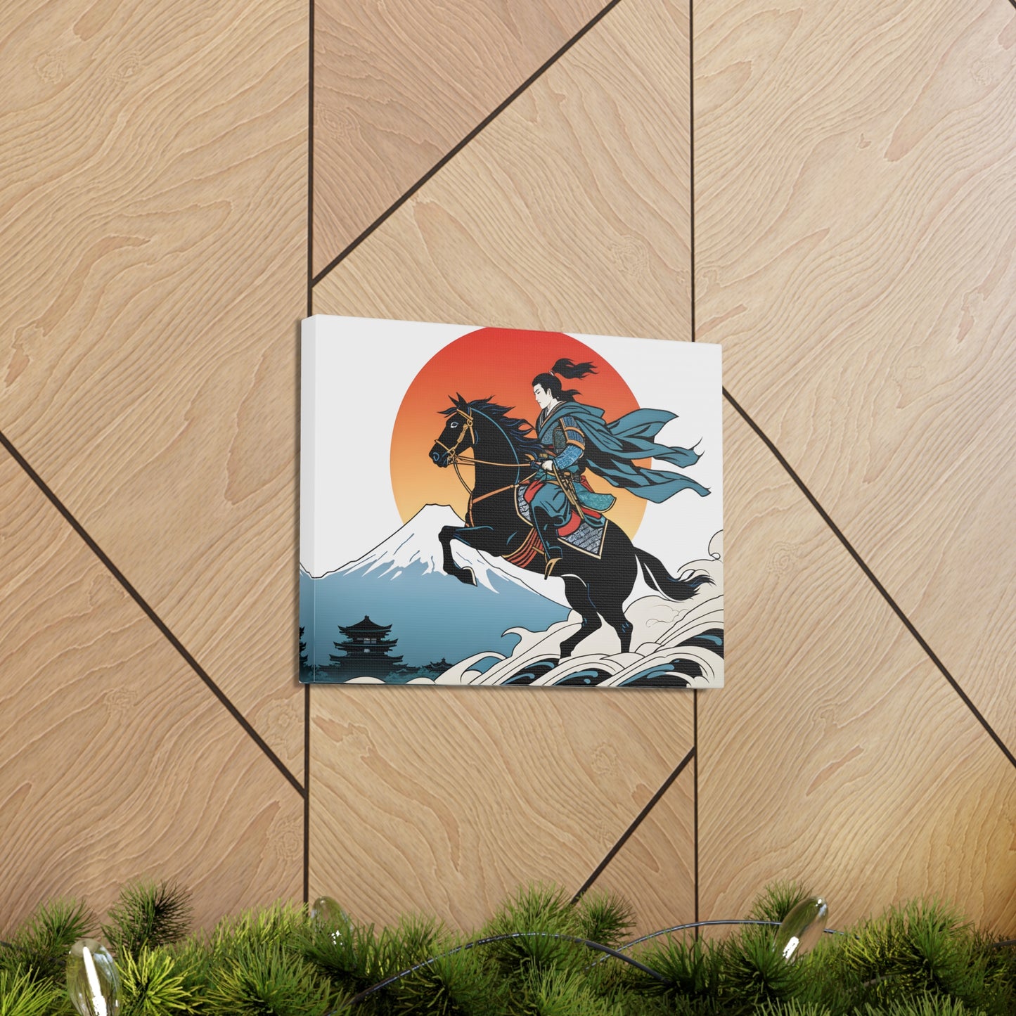 Samurai Sunset: Ukiyo-e Wall Décor