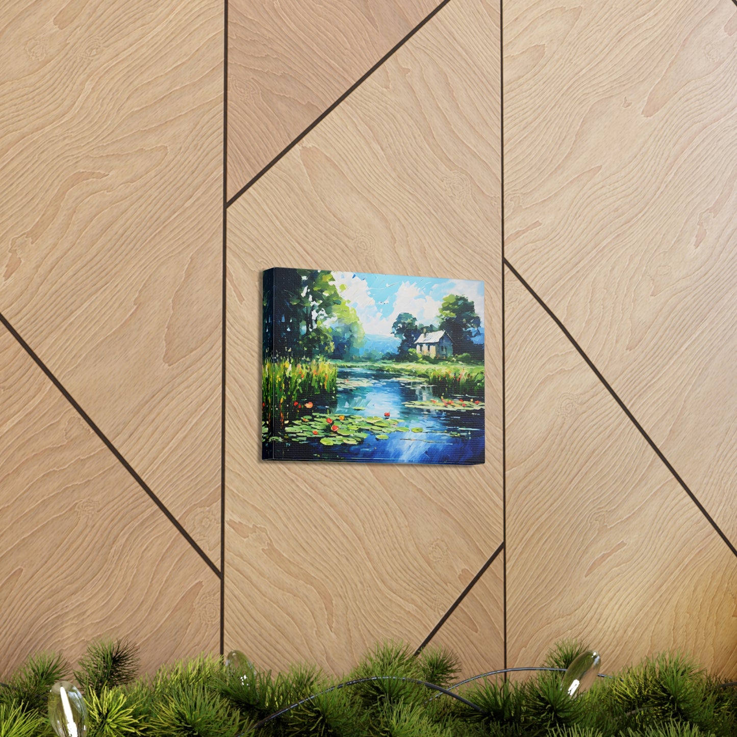 Dockside Delight: Classic Oil Painting Wall Décor