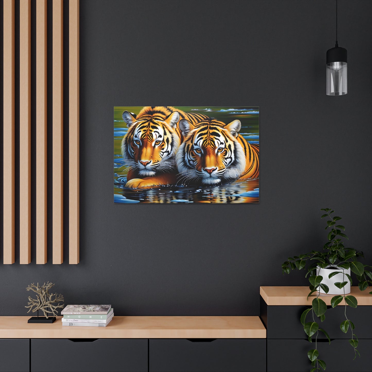 Golden Stripes: Animal Wall Décor