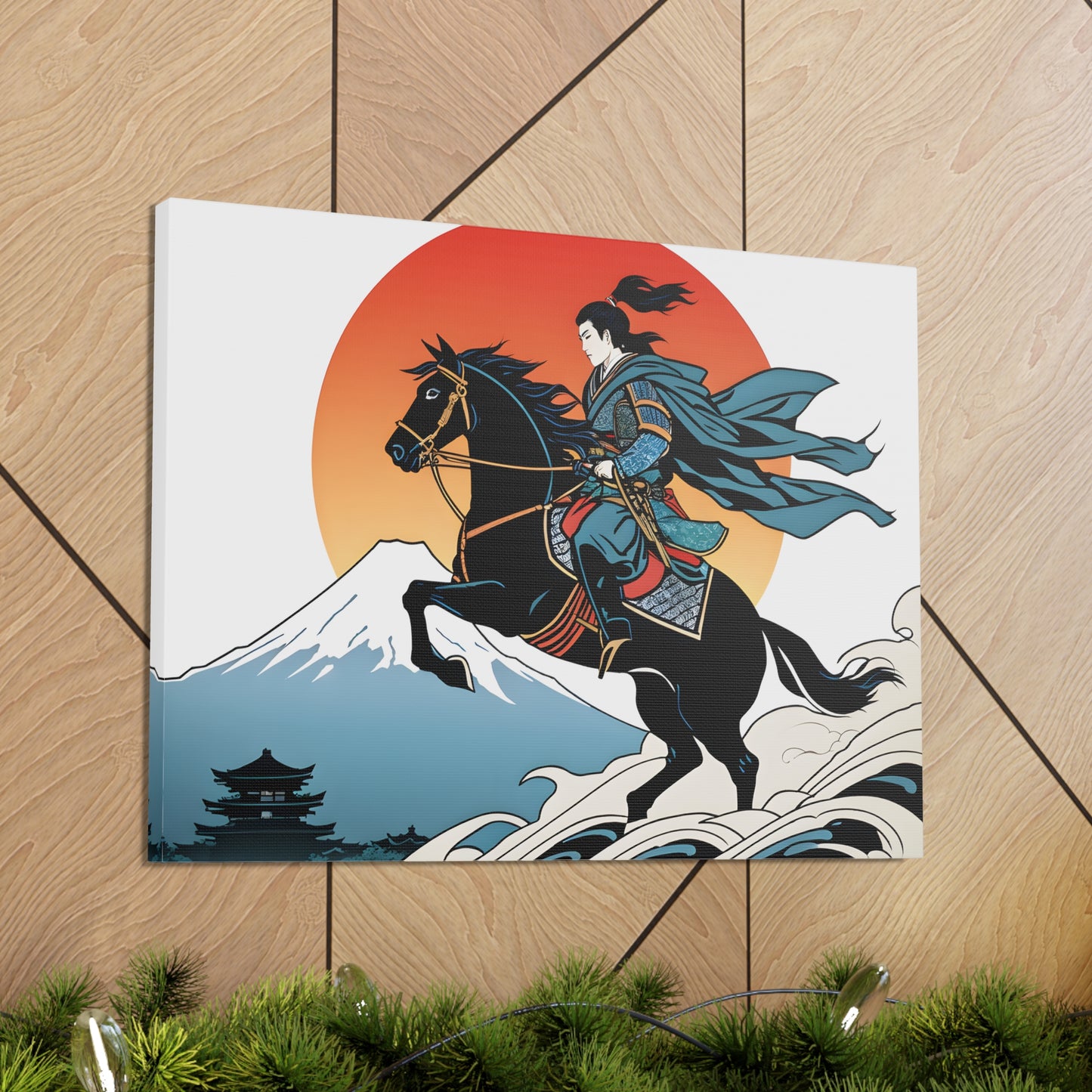 Samurai Sunset: Ukiyo-e Wall Décor