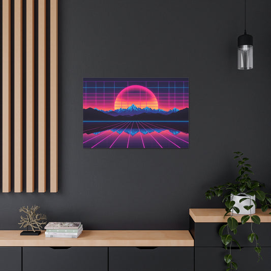 Nostalgic Radiance: Outrun Wall Décor