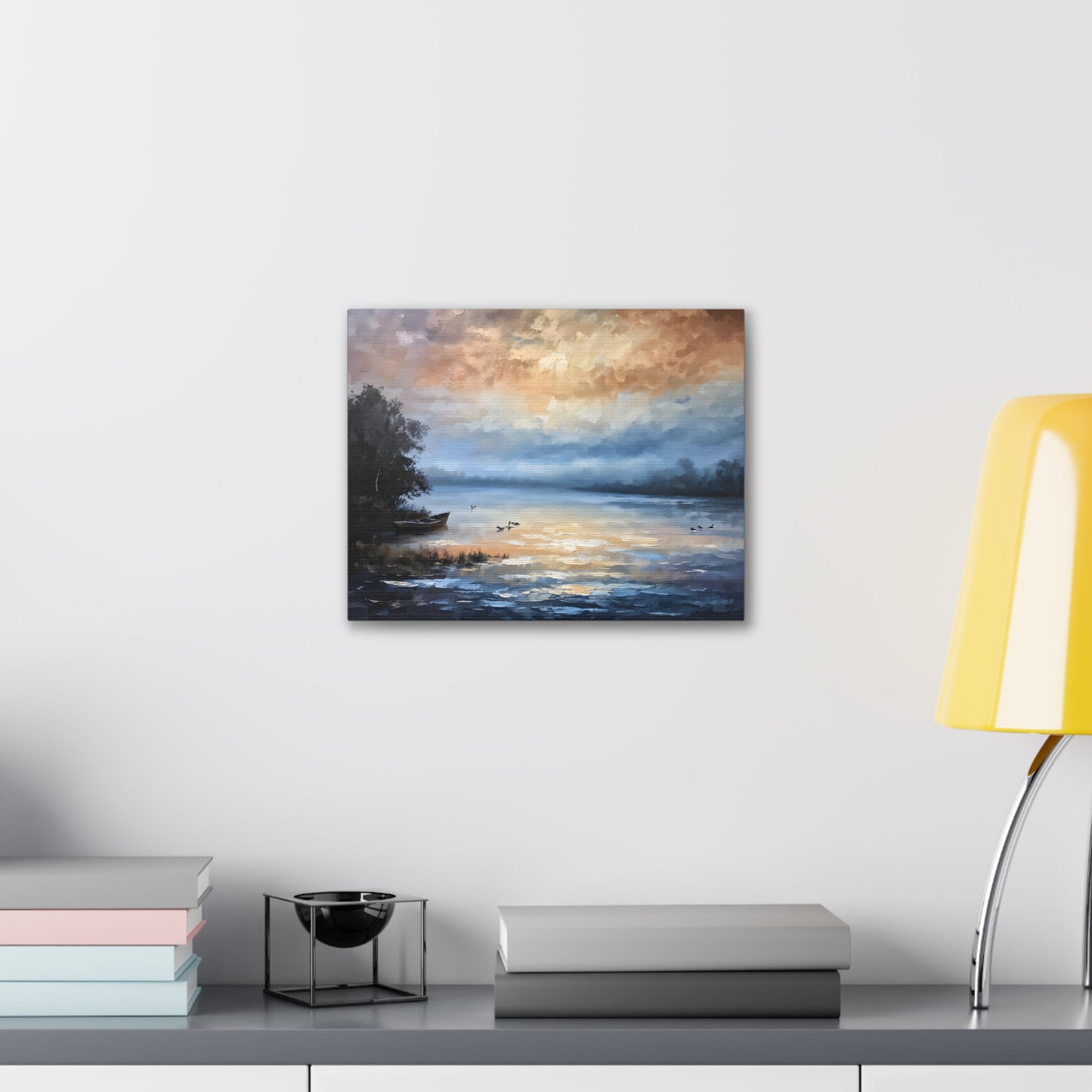 Whispering Horizon: Classic Oil Painting Wall Décor