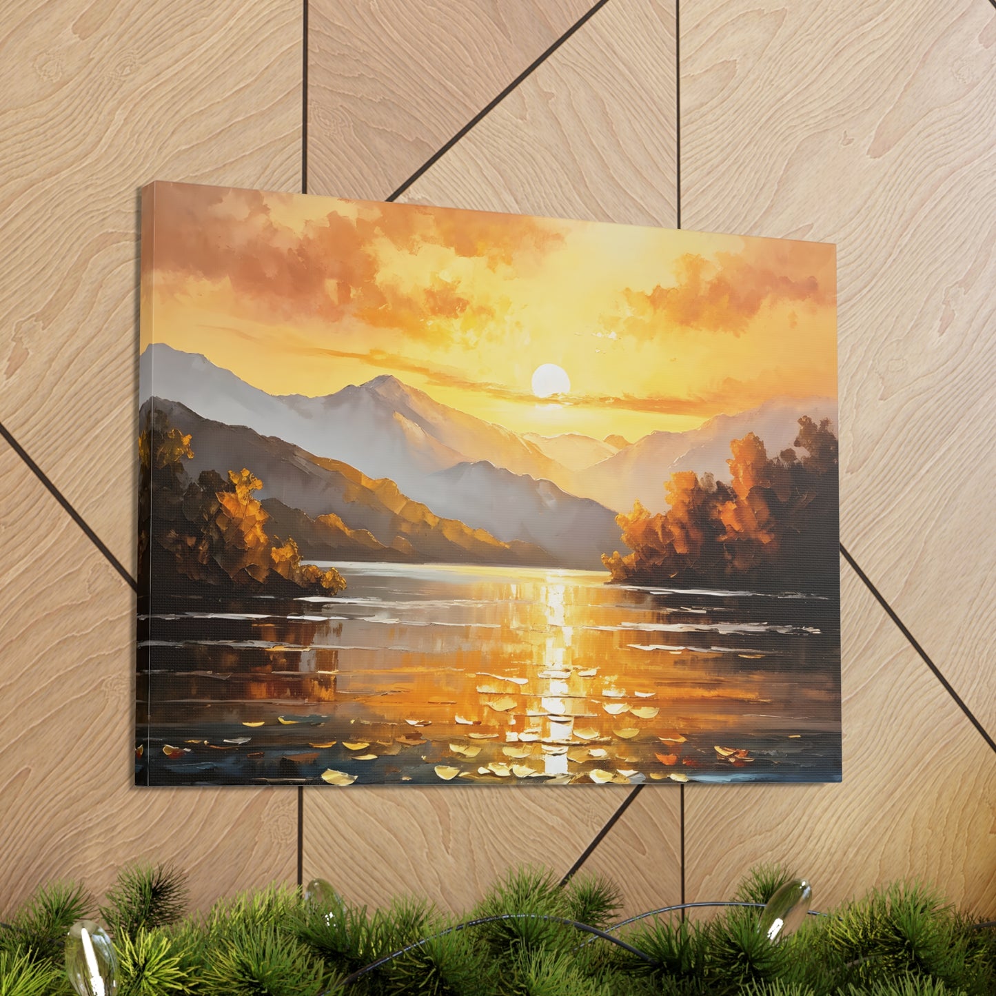 Mountain Glade: Classic Oil Painting Wall Décor