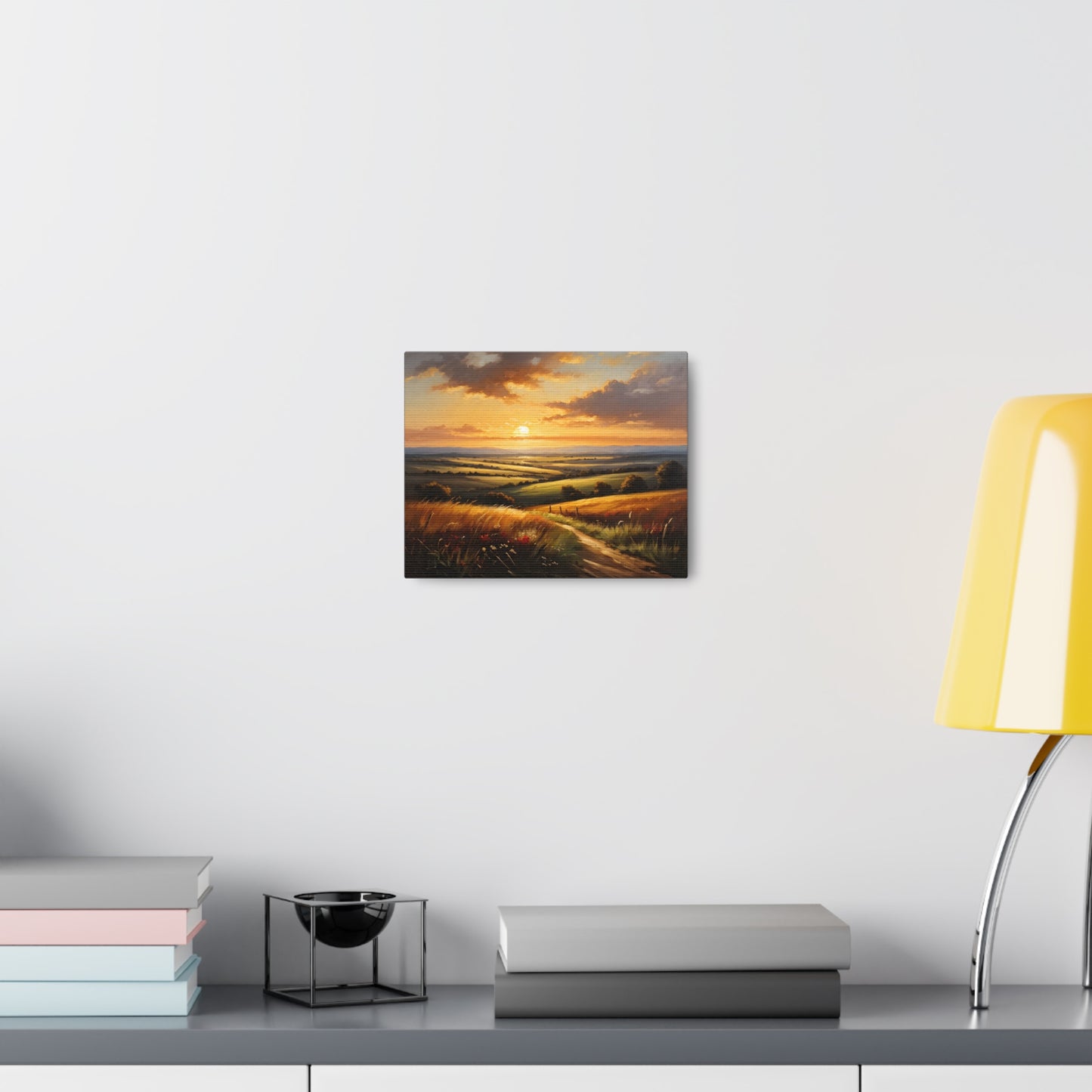 Golden Meadows: Classic Oil Painting Wall Décor