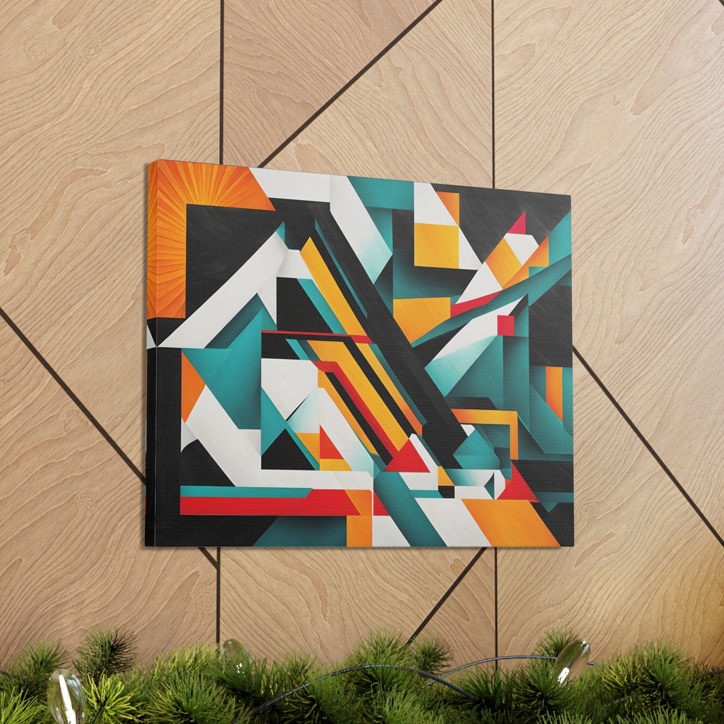 Crystal Pathways: Abstract Wall Décor