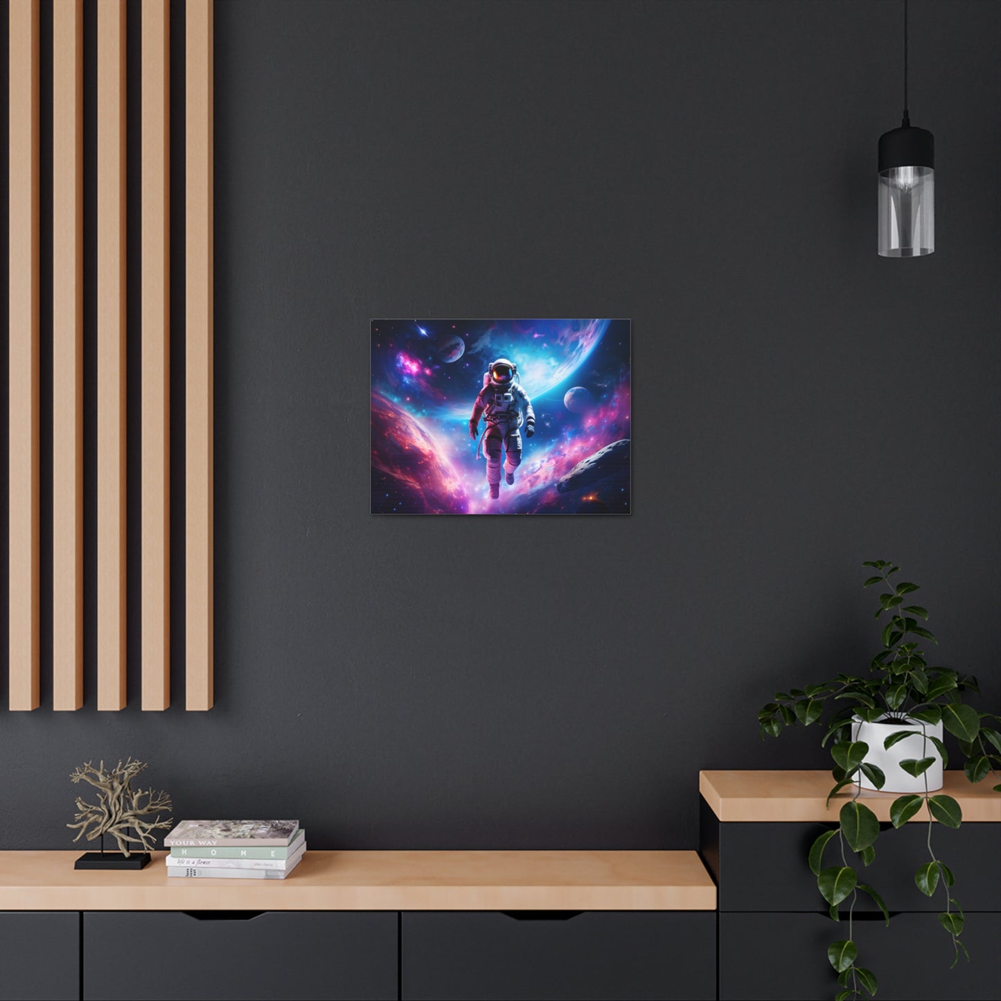 Astronaut's Ascent: Space Wall Décor