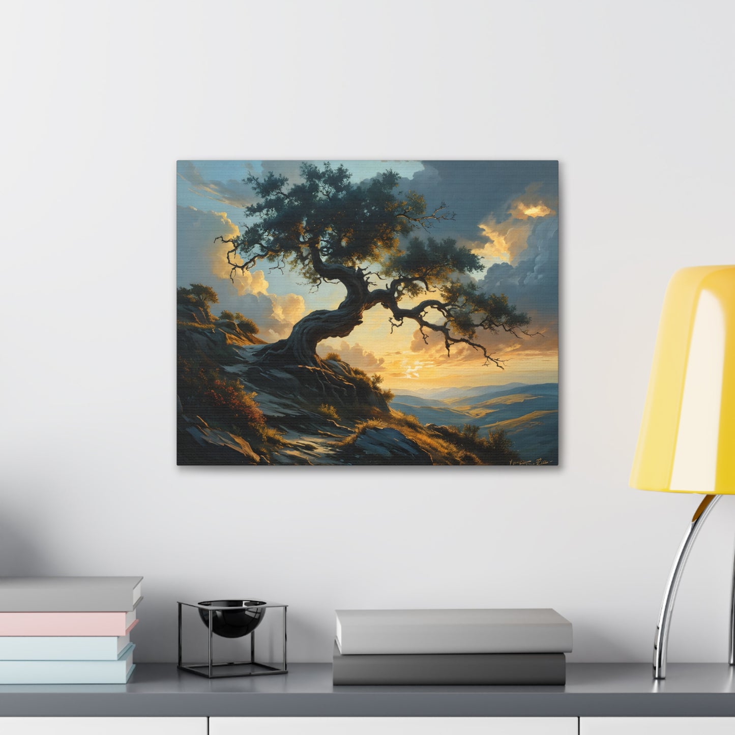 Peaceful Refuge: Classic Oil Painting Wall Décor