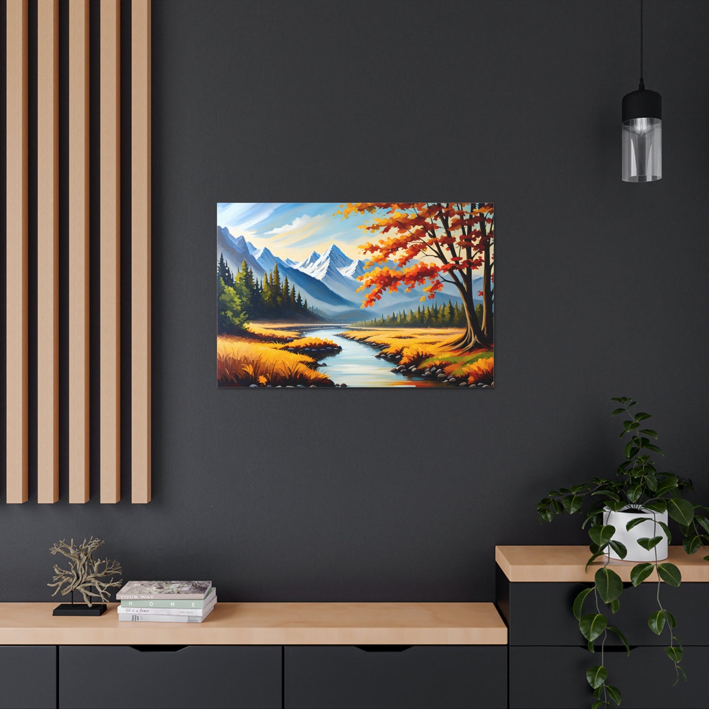 Autumn Canopy: Classic Oil Painting Wall Décor