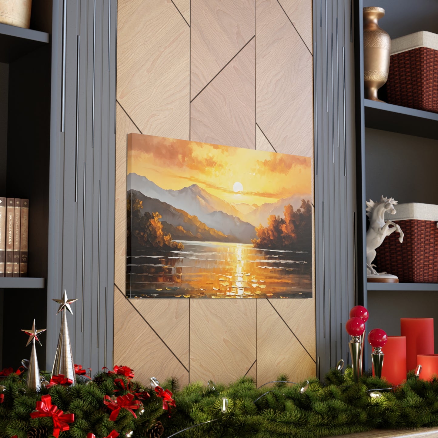 Mountain Glade: Classic Oil Painting Wall Décor