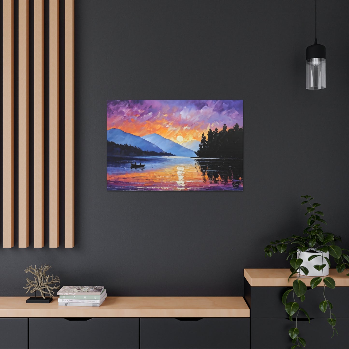 Wilderness Dawn: Classic Oil Painting Wall Décor